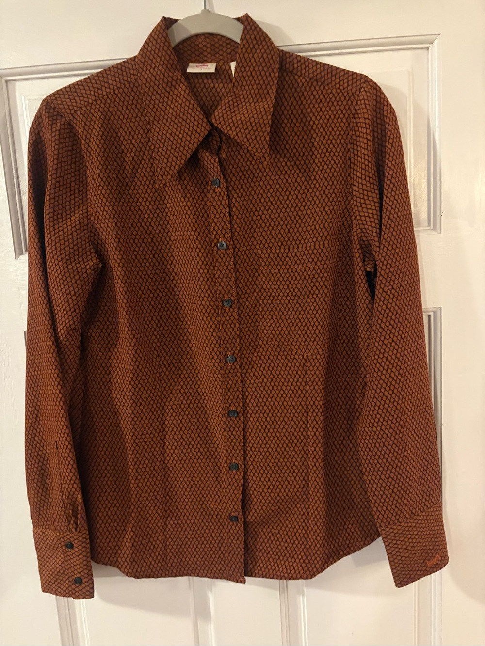 Levi’s Woman’s Everyday Blouse Orange/red Size Small NWT